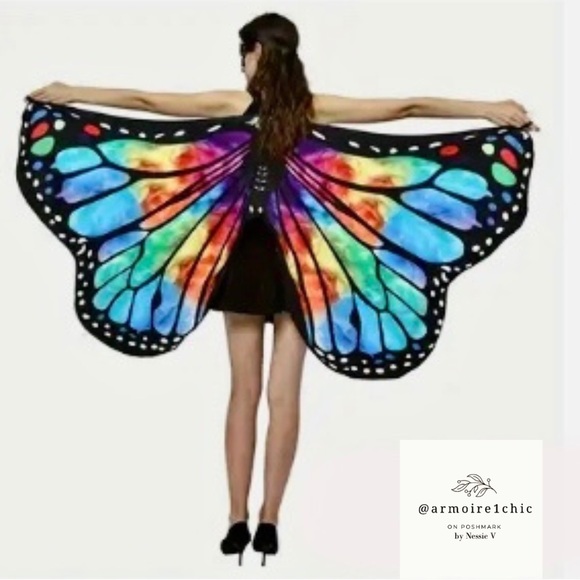 None Other - BUTTERFLY WINGS COSTUME | Full Wingspan | Halloween